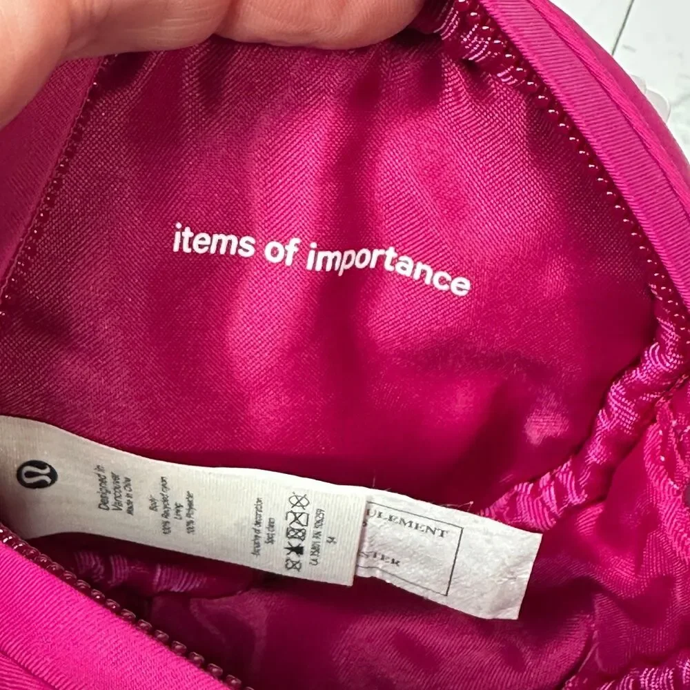 Lululemon Logo Coin Pouch Ripened Raspberry Pink RARE NEW with Tags - Picture 6 of 9